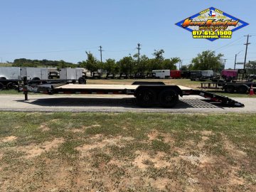 2026 TOP HAT 83" X 24' EQUIPMENT HAULER WITH JUMBO RAMPS AND SPARE, 17.5K#GVWR 11764#PLC
