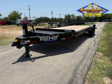 2026 TOP HAT 83" X 24' EQUIPMENT HAULER WITH JUMBO RAMPS AND SPARE, 17.5K#GVWR 11764#PLC
