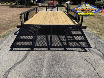 2026 TOP HAT 83" X 16' PIPE TOP UTILITY TRAILER WITH 4' SPRING ASSIST RAMP GATE, SPARE 7,000 GVWR