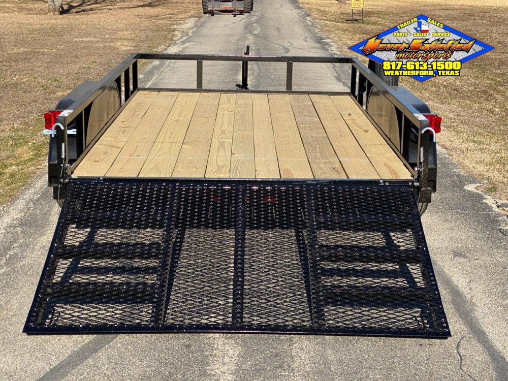 2026 TOP HAT 77" X 12' TANDEM AXLE UTILITY TRAILER W/ RAMP GATE, SPARE 5K-GVWR