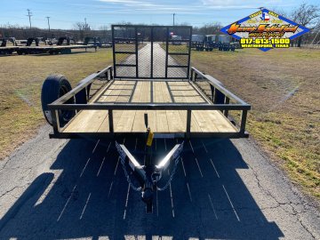 2026 TOP HAT 77" X 12' TANDEM AXLE UTILITY TRAILER W/ RAMP GATE, SPARE 5K-GVWR