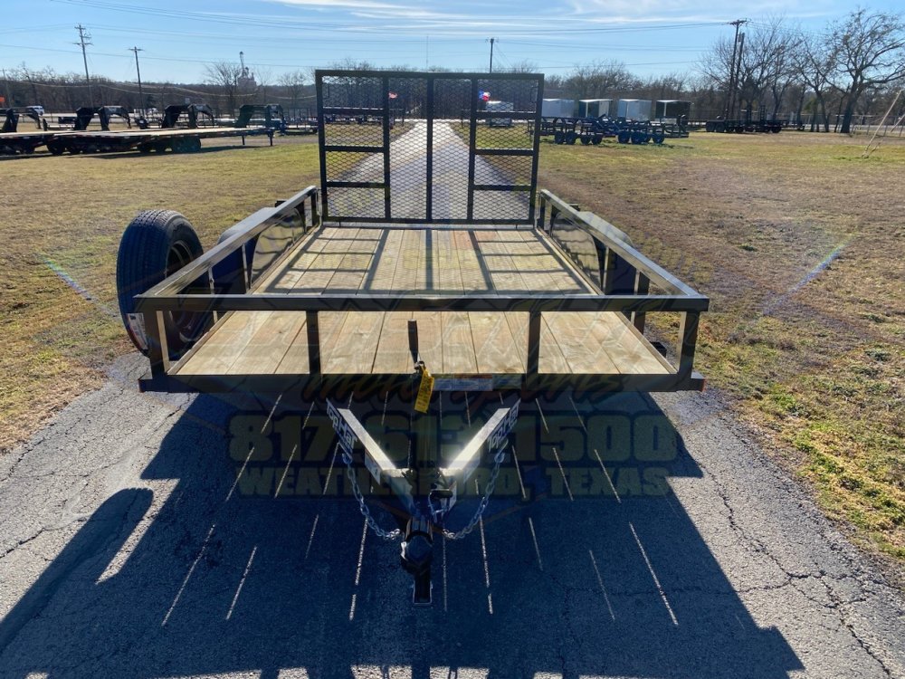 2026 TOP HAT 77" X 12' TANDEM AXLE UTILITY TRAILER W/ RAMP GATE, SPARE 5K-GVWR