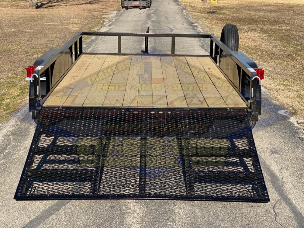 2026 TOP HAT 77" X 12' TANDEM AXLE UTILITY TRAILER W/ RAMP GATE, SPARE 5K-GVWR