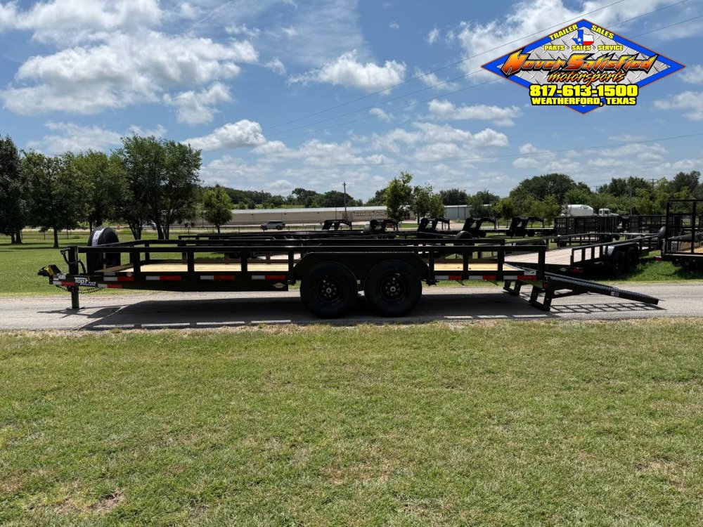 2026 TOP HAT 83" X 20' HD SQUARE TOP UTILITY TRAILER 5XM STAND UP RAMPS, SPARE 14,000 GVWR