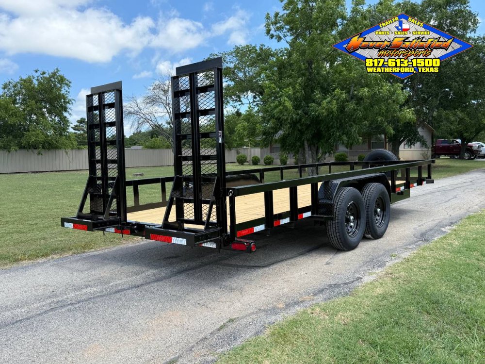 2026 TOP HAT 83" X 20' HD SQUARE TOP UTILITY TRAILER 5XM STAND UP RAMPS, SPARE 14,000 GVWR
