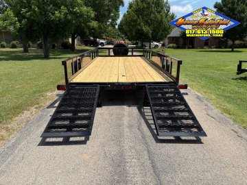 2026 TOP HAT 83" X 20' HD SQUARE TOP UTILITY TRAILER 5XM STAND UP RAMPS, SPARE 14,000 GVWR