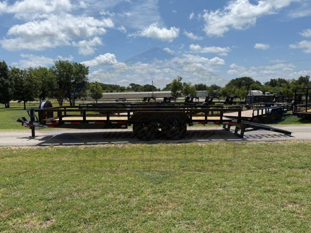 2026 TOP HAT 83" X 20' HD SQUARE TOP UTILITY TRAILER 5XM STAND UP RAMPS, SPARE 14,000 GVWR