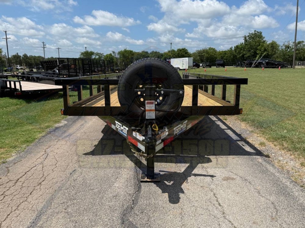 2026 TOP HAT 83" X 20' HD SQUARE TOP UTILITY TRAILER 5XM STAND UP RAMPS, SPARE 14,000 GVWR