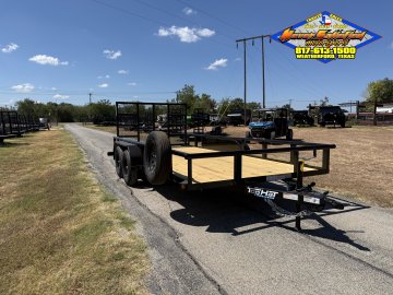 2026 TOP HAT 83" X 16' PIPE TOP UTILITY TRAILER WITH 4' SPRING ASSIST RAMP GATE, SPARE 7,000 GVWR