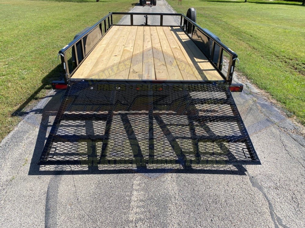 2026 TOP HAT 83" X 16' PIPE TOP UTILITY TRAILER WITH 4' SPRING ASSIST RAMP GATE, SPARE 7,000 GVWR
