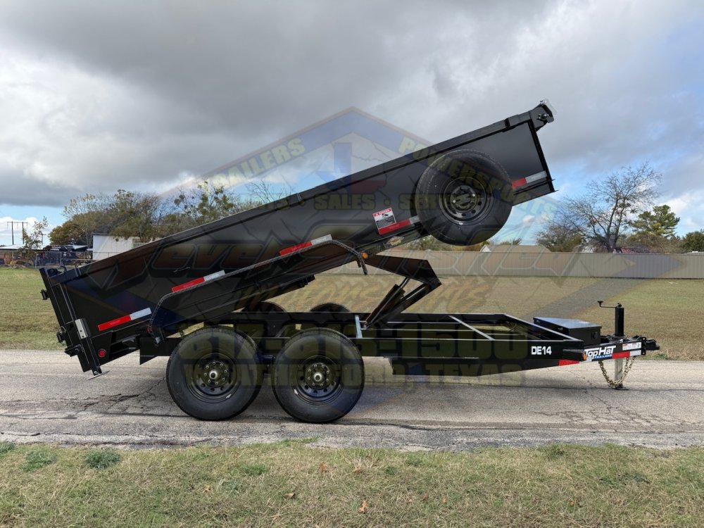 2026 TOP HAT 83" X 14' DUMP TRAILER WITH TARP, RAMPS AND SPARE 14,000 GVWR