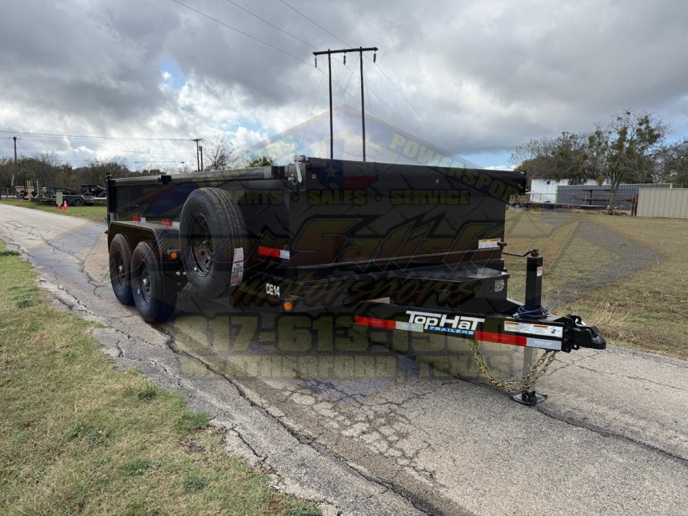 2026 TOP HAT 83" X 14' DUMP TRAILER WITH TARP, RAMPS AND SPARE 14,000 GVWR