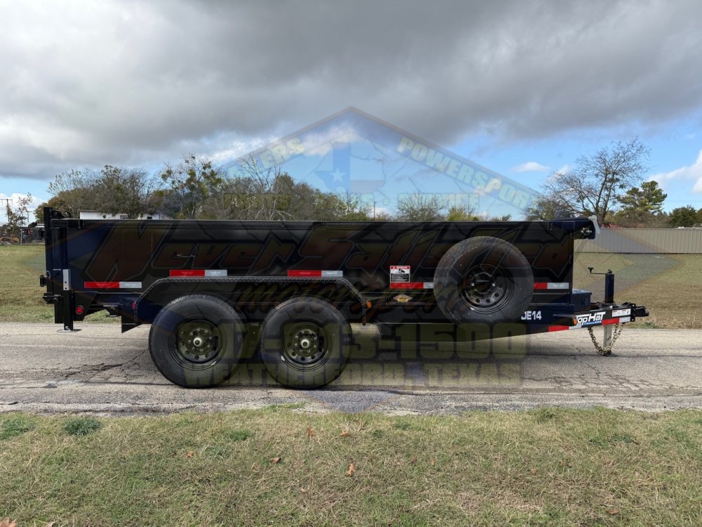 2026 TOP HAT 83" X 14' DUMP TRAILER WITH TARP, RAMPS AND SPARE 14,000 GVWR