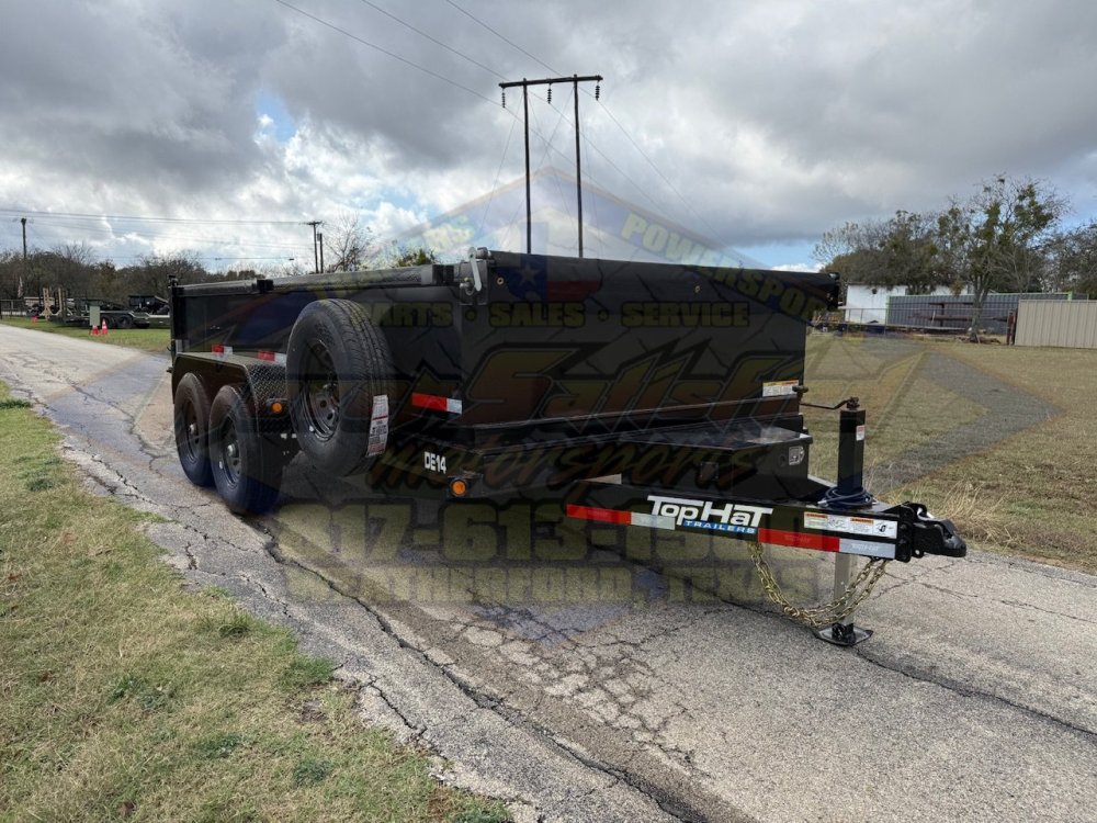 2026 TOP HAT 83" X 14' DUMP TRAILER WITH TARP, RAMPS AND SPARE 14,000 GVWR