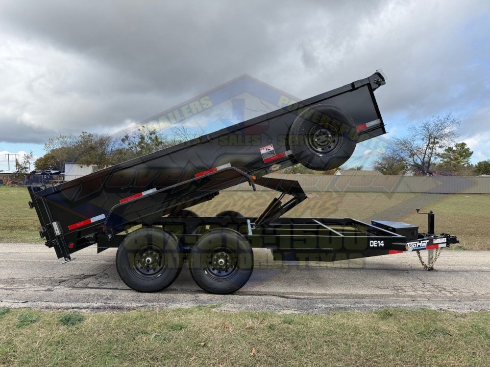 2026 TOP HAT 83" X 14' DUMP TRAILER WITH TARP, RAMPS AND SPARE 14,000 GVWR
