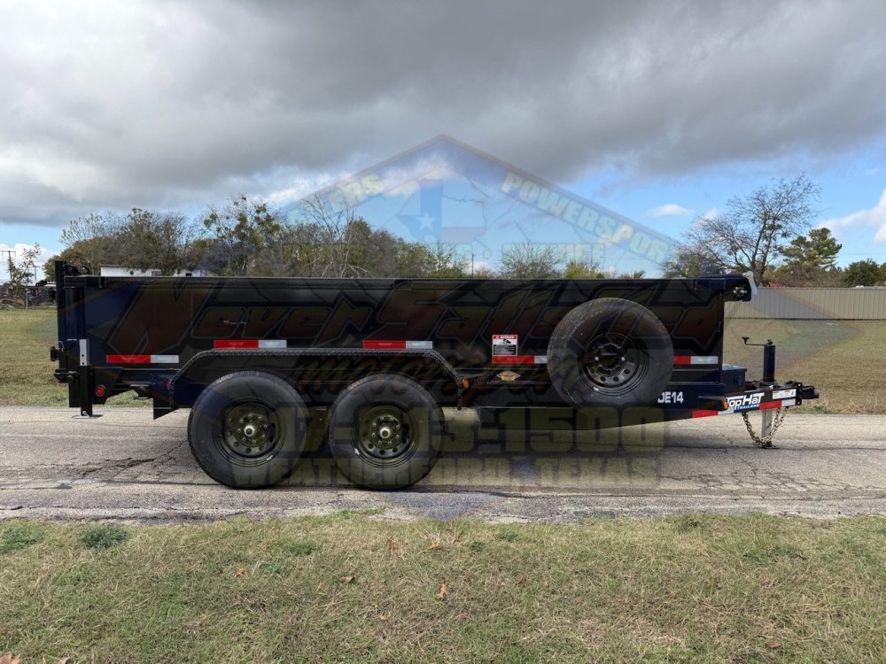 2026 TOP HAT 83" X 14' DUMP TRAILER WITH TARP, RAMPS AND SPARE 14,000 GVWR