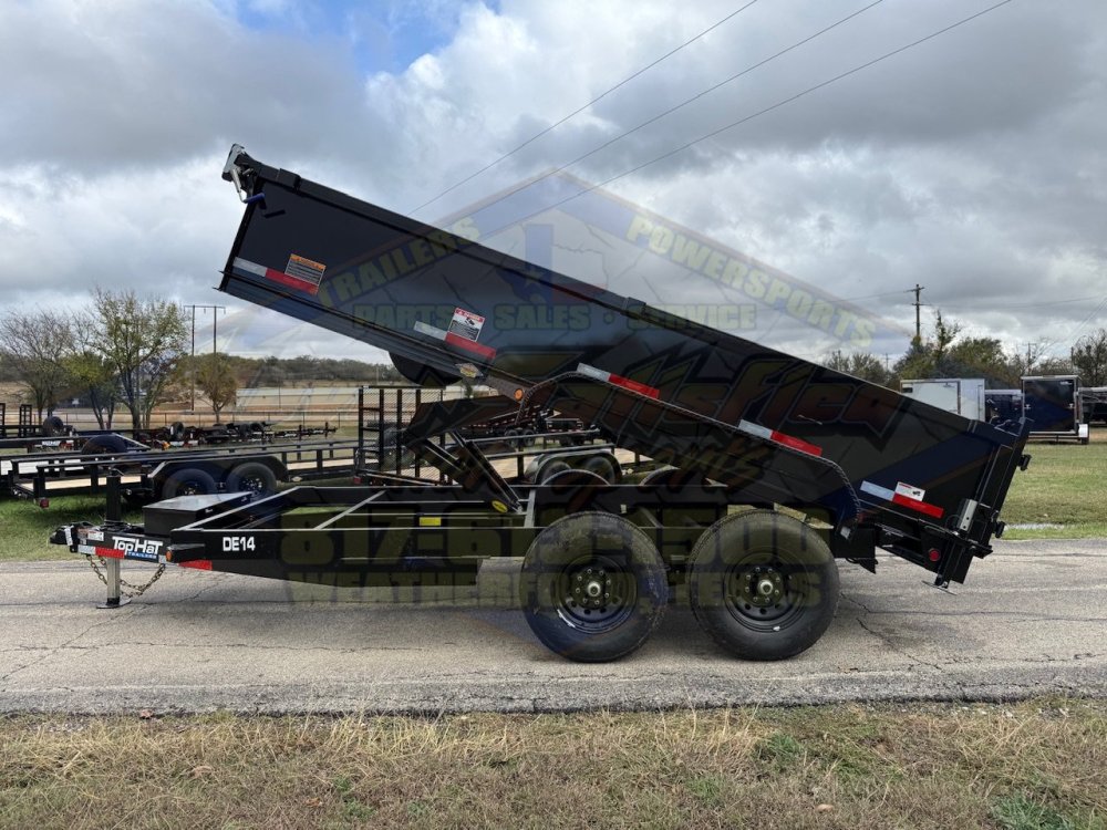 2026 TOP HAT 83" X 14' DUMP TRAILER WITH TARP, RAMPS AND SPARE 14,000 GVWR