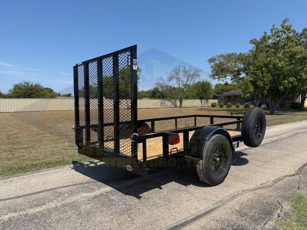 2026 TOP HAT 5' X 10' SINGLE AXLE TRAILER W/ RAMP GATE, SPARE 2,990#GVWR 2180#PLC