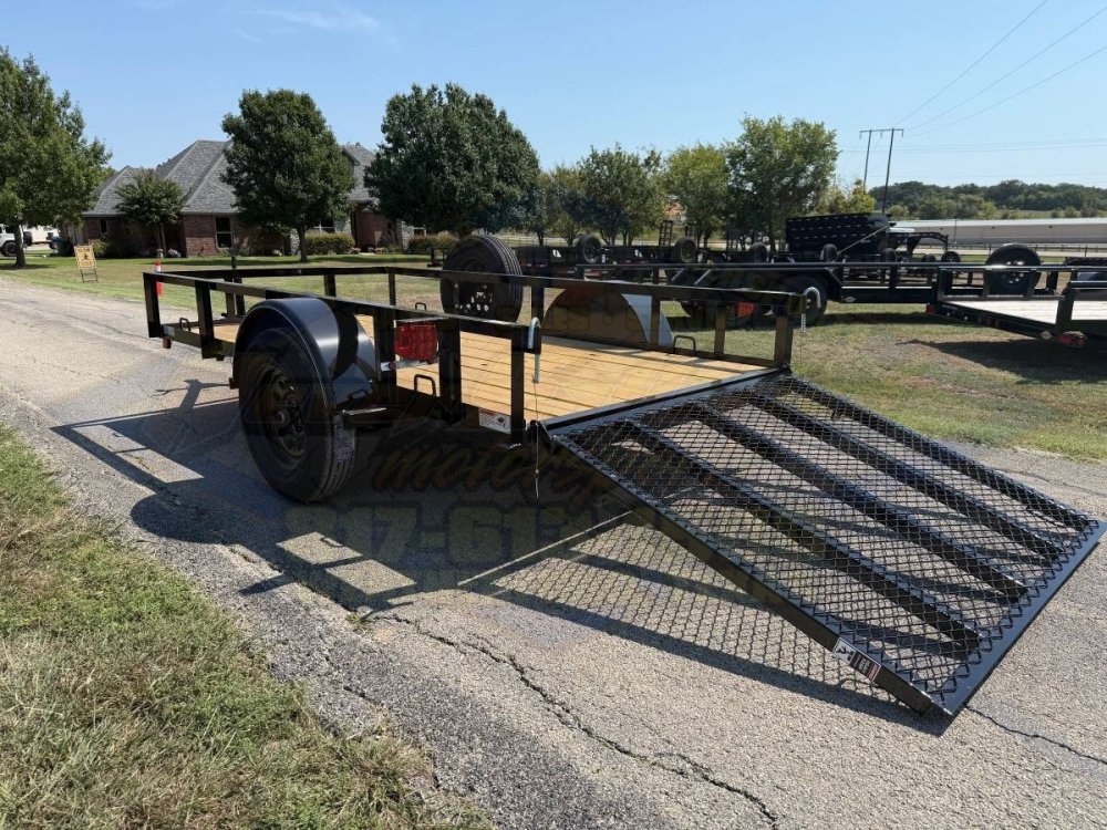 2026 TOP HAT 5' X 10' SINGLE AXLE TRAILER W/ RAMP GATE, SPARE 2,990#GVWR 2180#PLC