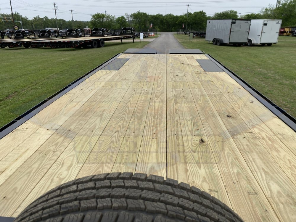 2026 TOP HAT 102" X 24' DECKOVER TRAILER WITH JUMBO RAMPS AND SPARE 14,000 GVWR