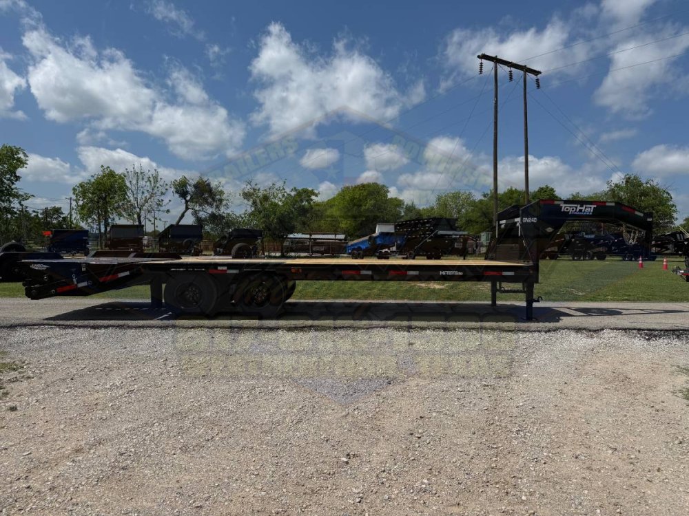 2026 TOP HAT 102" X 20' + 5' GOOSENECK TRAILER WITH JUMBO RAMPS AND SPARE 24,000 GVWR