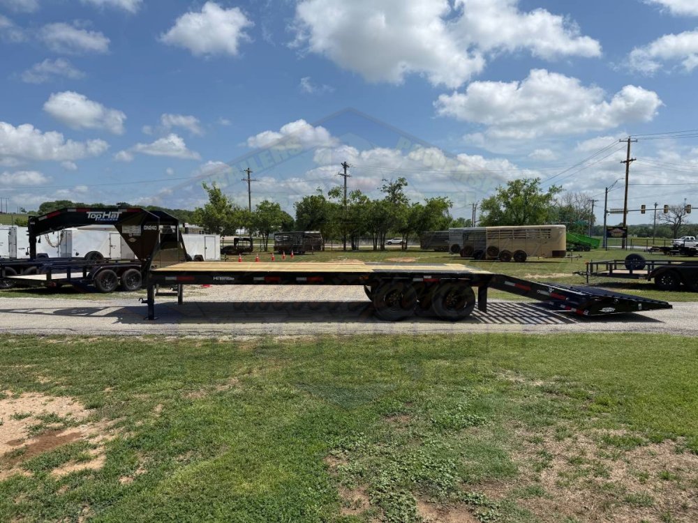 2026 TOP HAT 102" X 20' + 5' GOOSENECK TRAILER WITH JUMBO RAMPS AND SPARE 24,000 GVWR