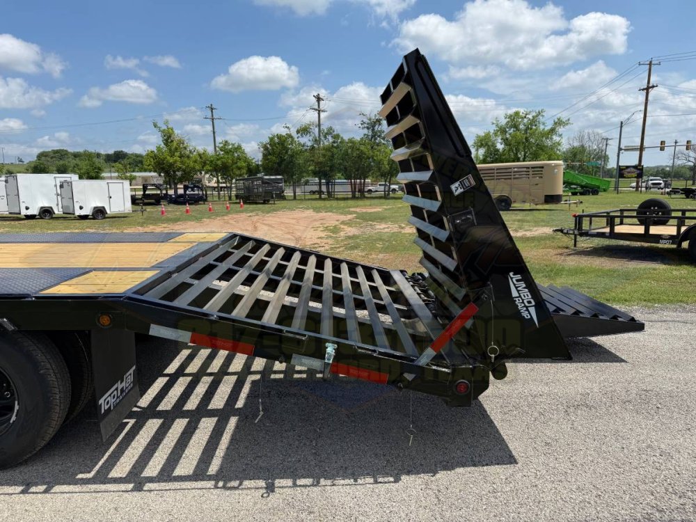 2026 TOP HAT 102" X 20' + 5' GOOSENECK TRAILER WITH JUMBO RAMPS AND SPARE 24,000 GVWR