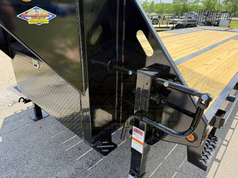 2026 TOP HAT 102" X 20' + 5' GOOSENECK TRAILER WITH JUMBO RAMPS AND SPARE 24,000 GVWR