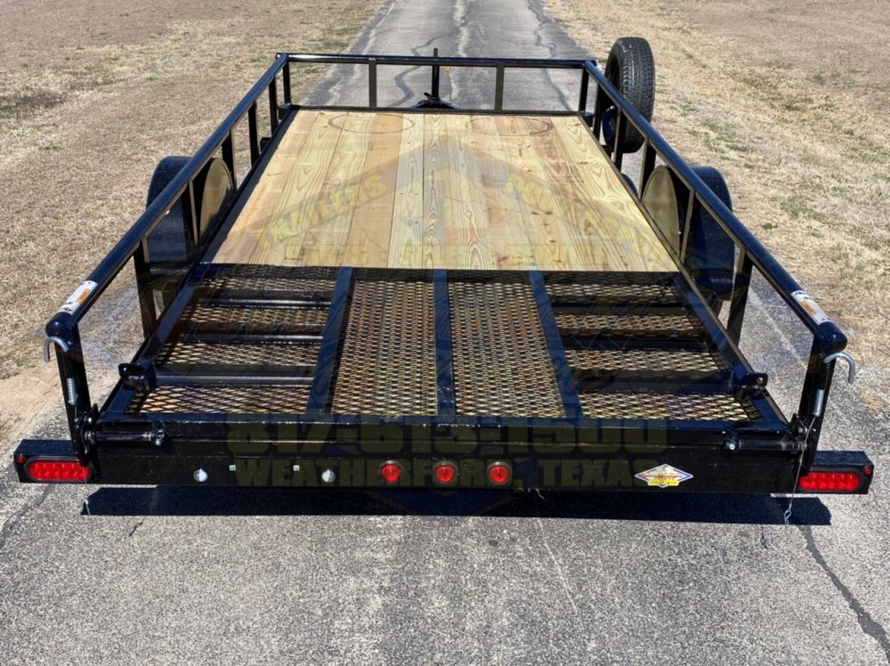 2026 TOP HAT 77" X 14' SINGLE AXLE PIPE TOP UTILITY TRAILER W/ 4' SPRING ASSIST RAMP GATE, SPARE 2,9