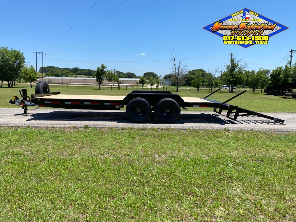 2026 TOP HAT 83" X 20' EQUIPMENT HAULER WITH WIDE STAND UP RAMPS AND SPARE, 14K-GVWR