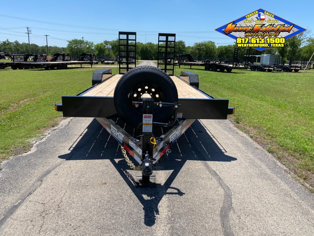 2026 TOP HAT 83" X 20' EQUIPMENT HAULER WITH WIDE STAND UP RAMPS AND SPARE, 14K-GVWR