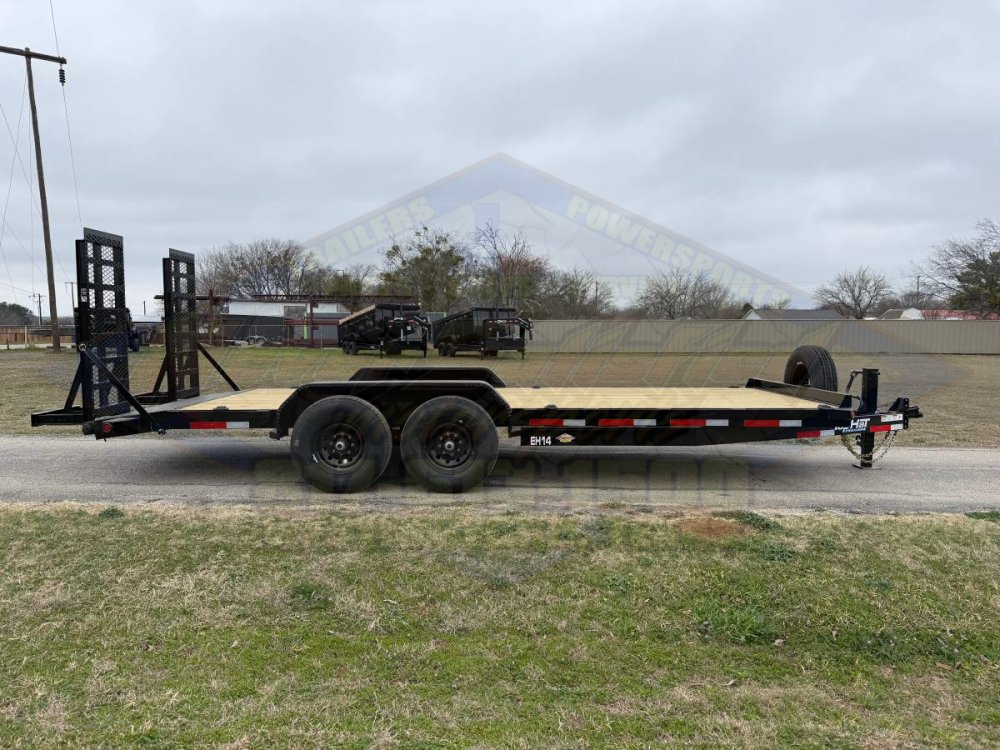2026 TOP HAT 83" X 20' EQUIPMENT HAULER WITH WIDE STAND UP RAMPS AND SPARE, 14K-GVWR