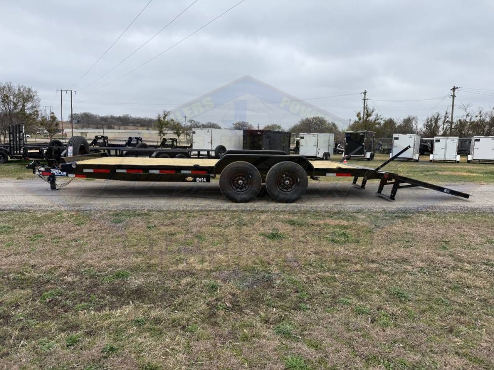 2026 TOP HAT 83" X 20' EQUIPMENT HAULER WITH WIDE STAND UP RAMPS AND SPARE, 14K-GVWR