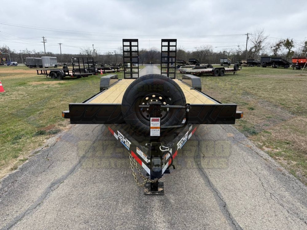 2026 TOP HAT 83" X 20' EQUIPMENT HAULER WITH WIDE STAND UP RAMPS AND SPARE, 14K-GVWR