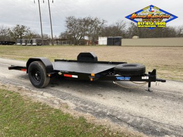 2026 TOP HAT 80" X 12' SINGLE AXLE EQUIPMENT TILT SCISSOR LIFT TRAILER WITH SPARE 7,000 GVWR
