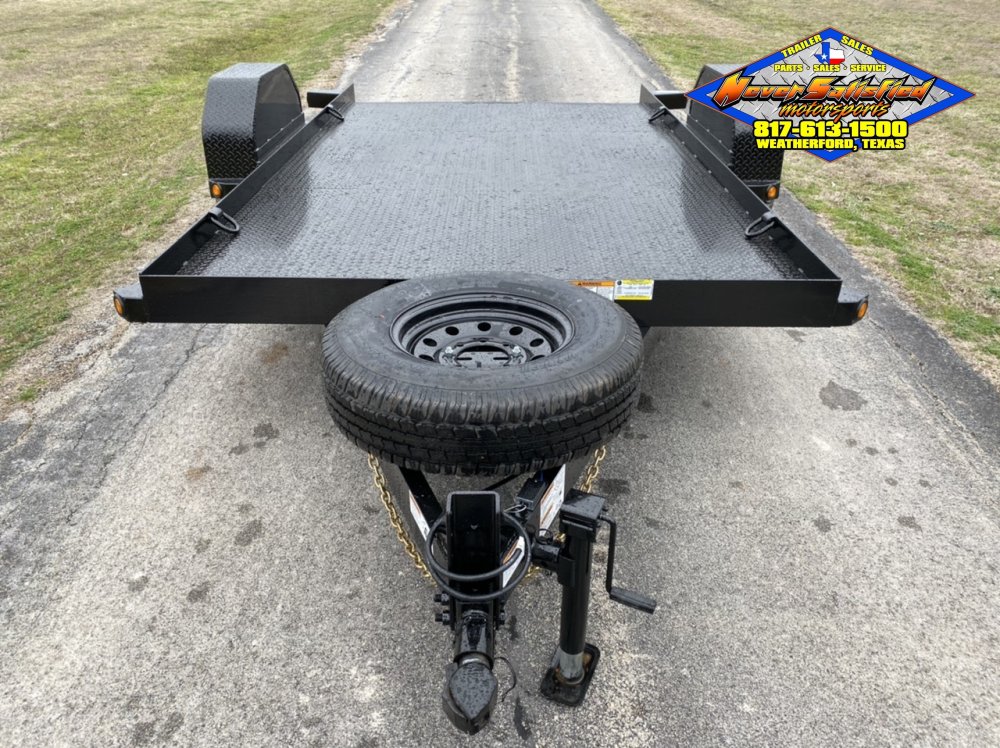 2026 TOP HAT 80" X 12' SINGLE AXLE EQUIPMENT TILT SCISSOR LIFT TRAILER WITH SPARE 7,000 GVWR