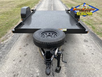 2026 TOP HAT 80" X 12' SINGLE AXLE EQUIPMENT TILT SCISSOR LIFT TRAILER WITH SPARE 7,000 GVWR