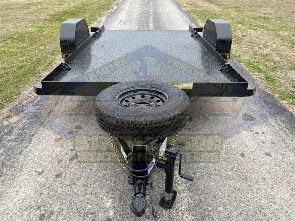 2026 TOP HAT 80" X 12' SINGLE AXLE EQUIPMENT TILT SCISSOR LIFT TRAILER WITH SPARE 7,000 GVWR
