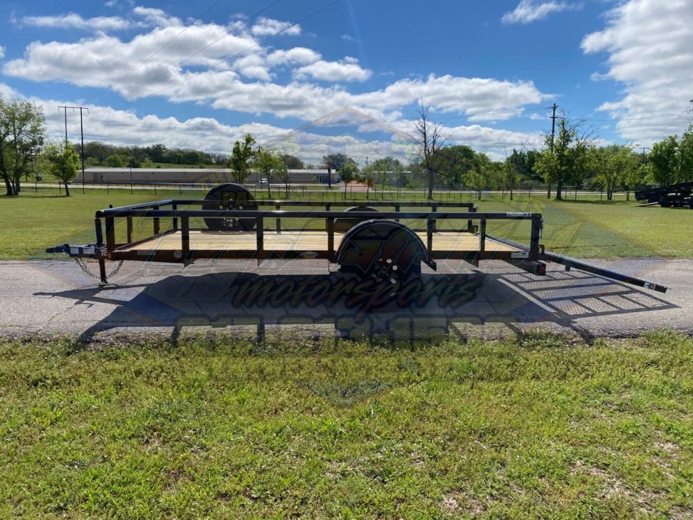 2026 TOP HAT 77" X 12' SINGLE AXLE PIPE TOP UTILITY TRAILER W/ 4' SPRING ASSIST RAMP GATE, SPARE 2,9