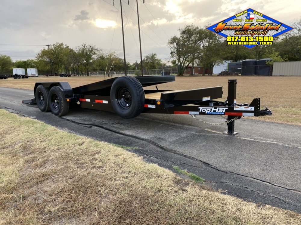 2026 TOP HAT 83" X 22' TILT DECK SHOCK TRAILER WITH SPARE 14,000 GVWR