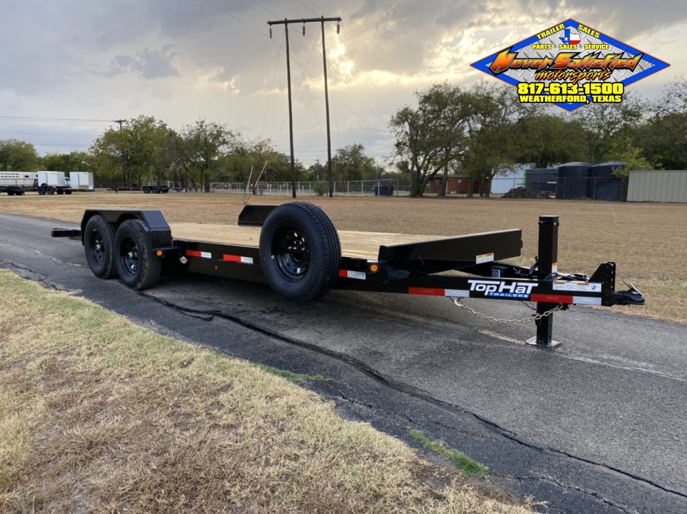 2026 TOP HAT 83" X 22' TILT DECK SHOCK TRAILER WITH SPARE 14,000 GVWR
