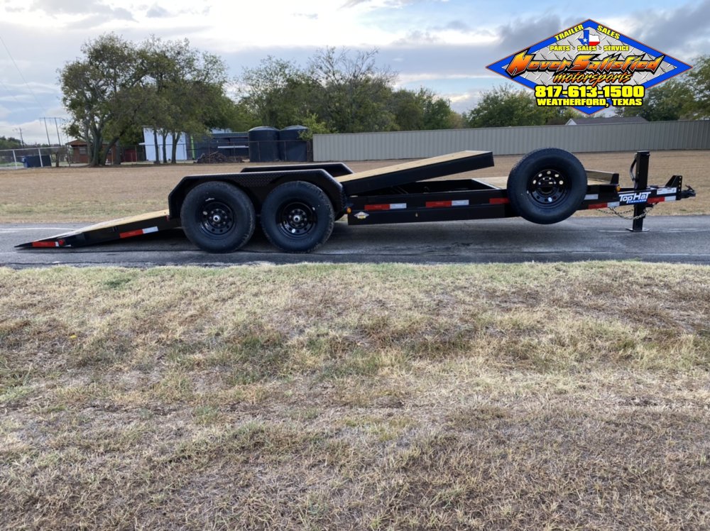 2026 TOP HAT 83" X 22' TILT DECK SHOCK TRAILER WITH SPARE 14,000 GVWR