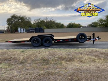2026 TOP HAT 83" X 22' TILT DECK SHOCK TRAILER WITH SPARE 14,000 GVWR