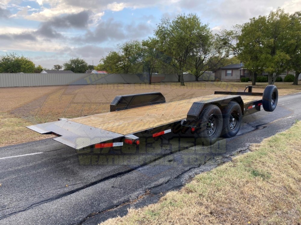 2026 TOP HAT 83" X 22' TILT DECK SHOCK TRAILER WITH SPARE 14,000 GVWR
