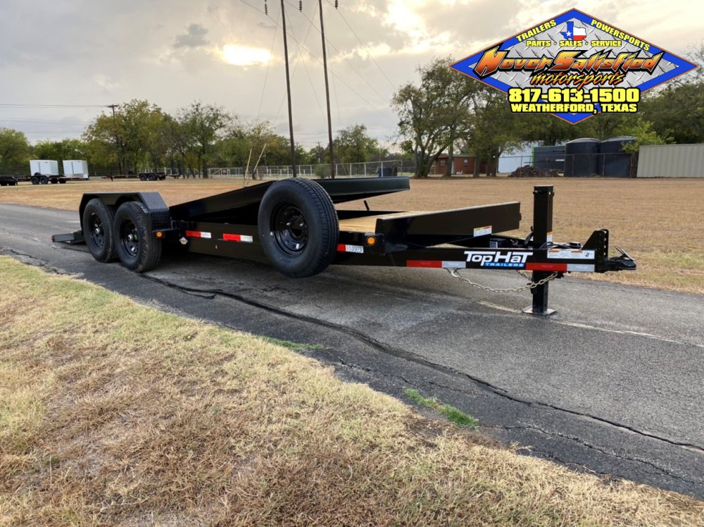 2026 TOP HAT 83" X 22' TILT DECK SHOCK TRAILER WITH SPARE 14,000 GVWR