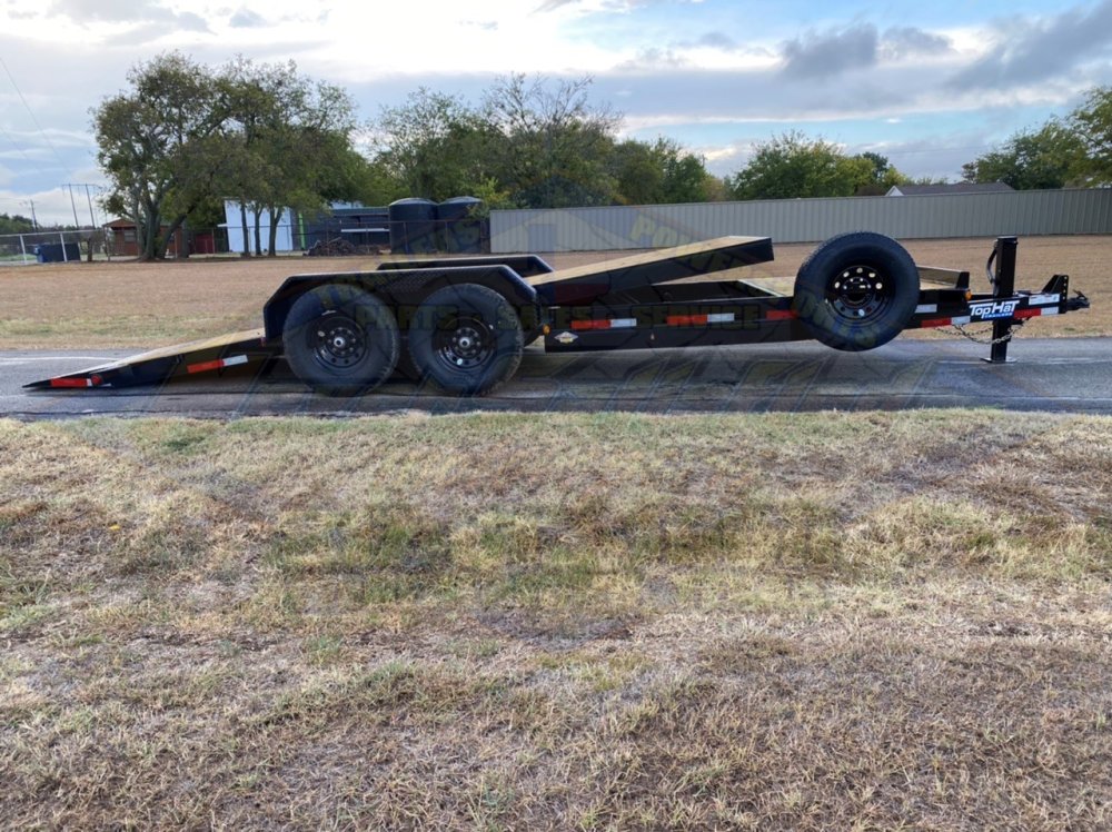 2026 TOP HAT 83" X 22' TILT DECK SHOCK TRAILER WITH SPARE 14,000 GVWR