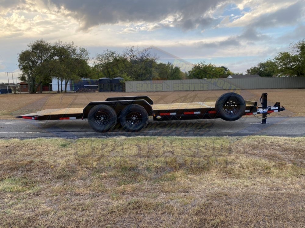 2026 TOP HAT 83" X 22' TILT DECK SHOCK TRAILER WITH SPARE 14,000 GVWR