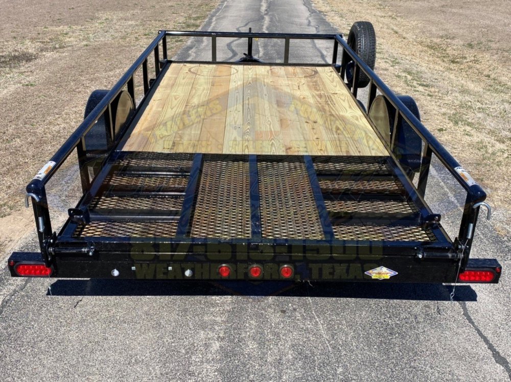 2027 TOP HAT 77" X 14' SINGLE AXLE PIPE TOP UTILITY TRAILER W/ 4' SPRING ASSIST RAMP GATE, SPARE 2,9