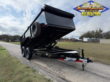 2027 TOP HAT 83" X 14' DUMP TRAILER WITH TARP, RAMPS AND SPARE 14,000 GVWR