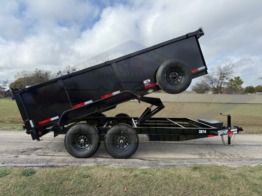 2027 TOP HAT 83" X 14' DUMP TRAILER WITH TARP, RAMPS AND SPARE 14,000 GVWR